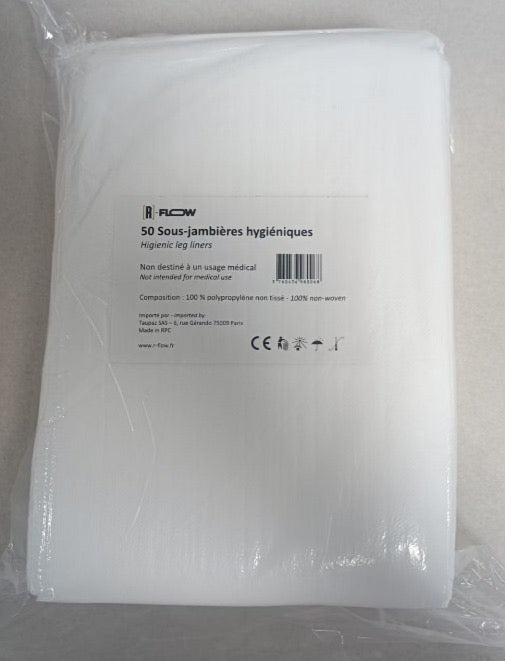 Pack de 50 Sous Jambières Hygiéniques Respirantes - Taille Unique