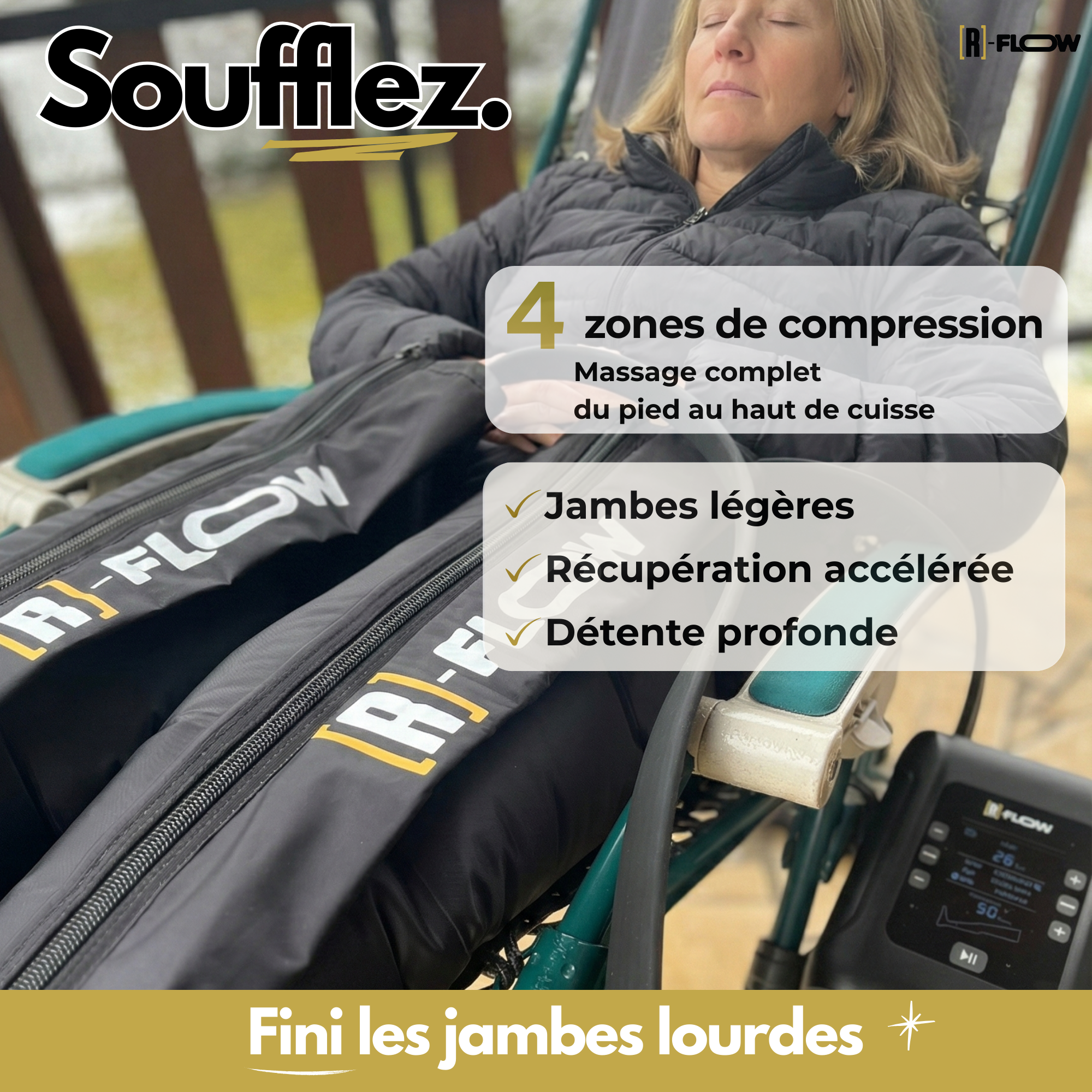 [R]4 Essentiel - Bottes de pressothérapie Bien-Etre