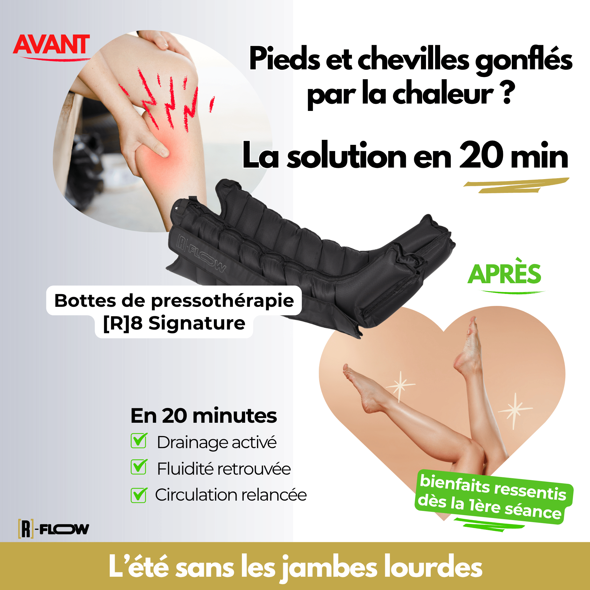 [R]8 Signature - Bottes de pressothérapie Premium