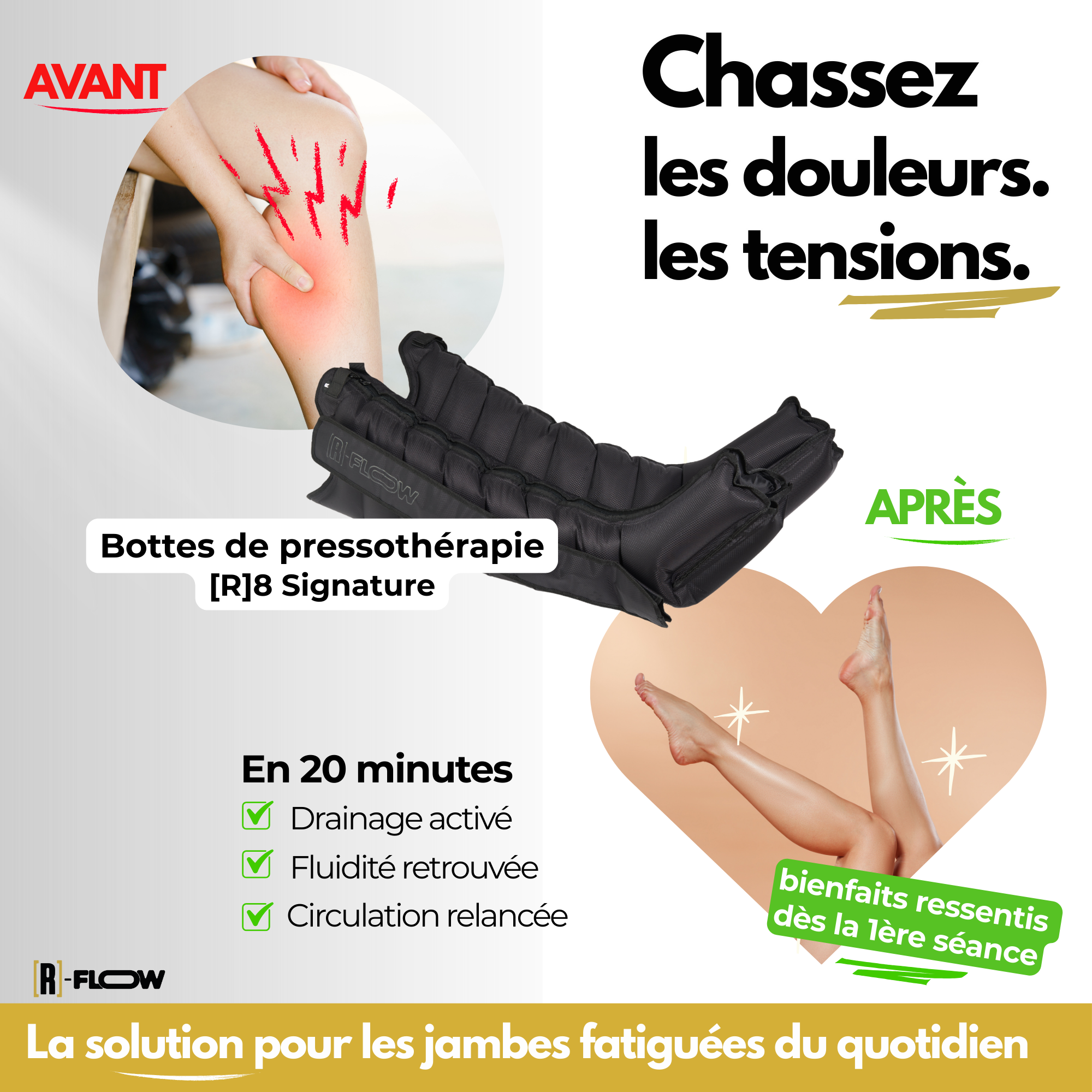 [R]8 Signature - Bottes de pressothérapie Premium